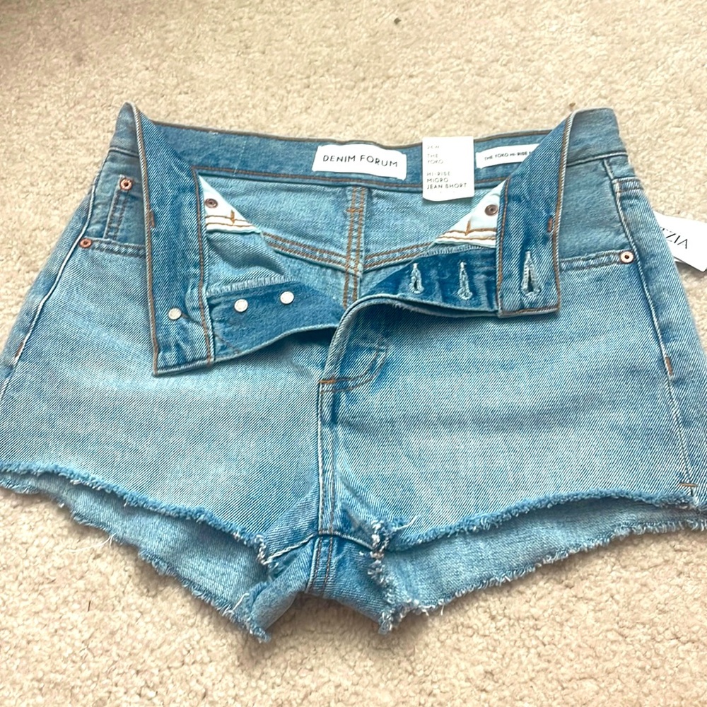 Denim Forum The Yoko High Rise Shorts W26